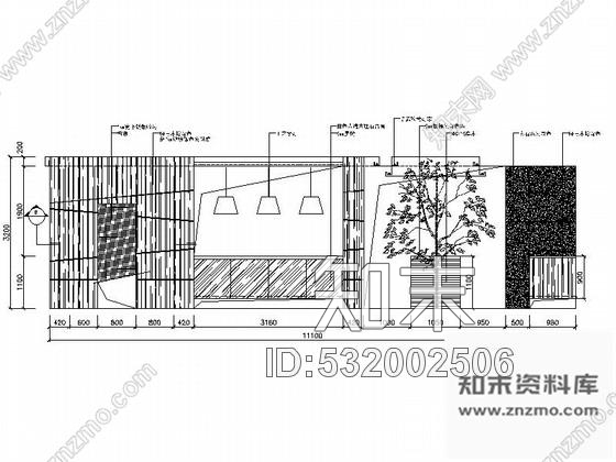 施工图江苏现代风格韩国料理店装修施工图cad施工图下载【ID:532002506】