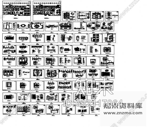 施工图某休闲酒店四层桑拿中心施工图cad施工图下载【ID:632117064】