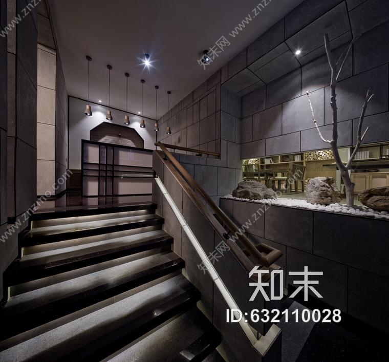 新疆禅意空间|合一茶道休闲会所设计施工图附效果图cad施工图下载【ID:632110028】