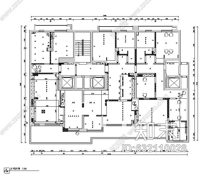 新疆禅意空间|合一茶道休闲会所设计施工图附效果图cad施工图下载【ID:632110028】