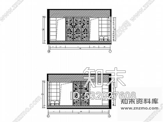 施工图山东原创典雅中式五星级酒店大堂吧装修施工图含效果cad施工图下载【ID:532027608】