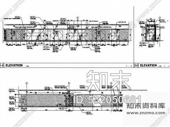 施工图广州某国际酒店客房走廊装修图cad施工图下载【ID:532050681】