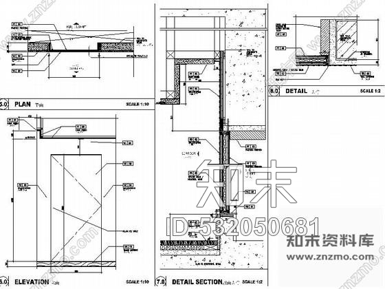 施工图广州某国际酒店客房走廊装修图cad施工图下载【ID:532050681】