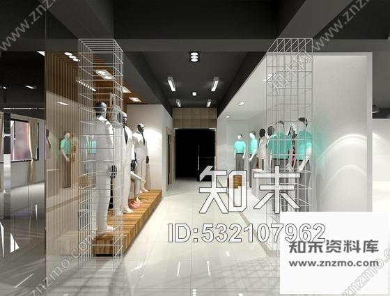 施工图江苏著名服装品牌现代服装展厅装修施工图含效果cad施工图下载【ID:532107962】