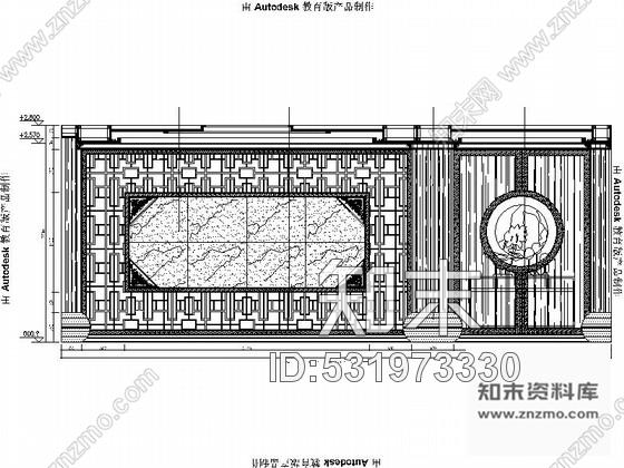 施工图大理中式典雅大气别墅室内设计CAD施工图(含效果图施工图下载【ID:531973330】