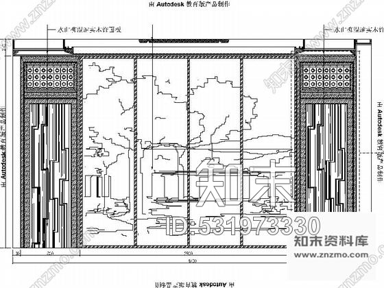 施工图大理中式典雅大气别墅室内设计CAD施工图(含效果图施工图下载【ID:531973330】