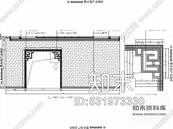 施工图大理中式典雅大气别墅室内设计CAD施工图(含效果图施工图下载【ID:531973330】