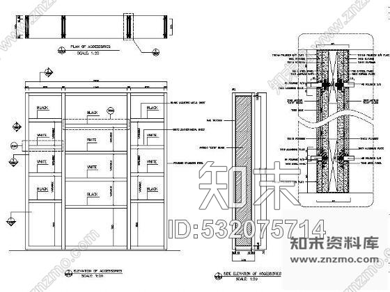 施工图台北某品牌服饰室内专卖店装修图cad施工图下载【ID:532075714】