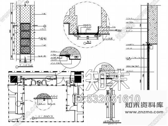 施工图西安某国际酒店豪华中厅走廊内装修图cad施工图下载【ID:532051610】