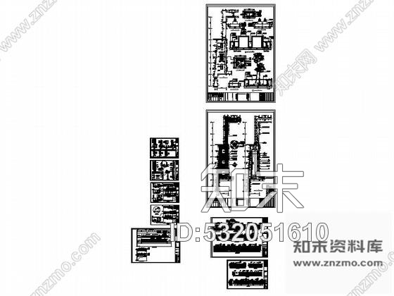 施工图西安某国际酒店豪华中厅走廊内装修图cad施工图下载【ID:532051610】