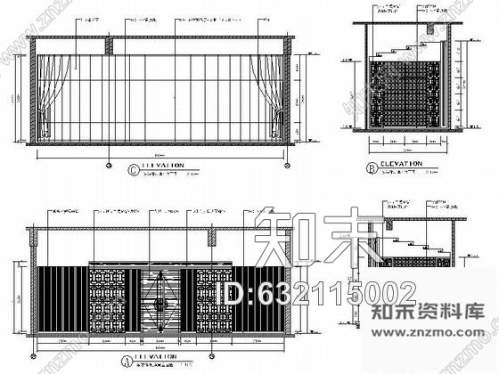 施工图某会所多媒体室装修详图cad施工图下载【ID:632115002】