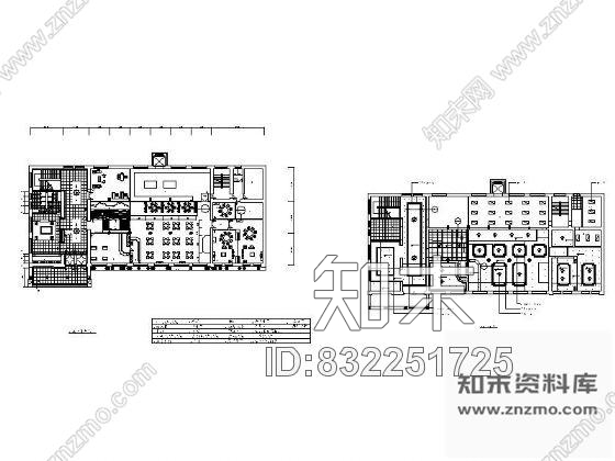 图块/节点中餐厅平面图cad施工图下载【ID:832251725】