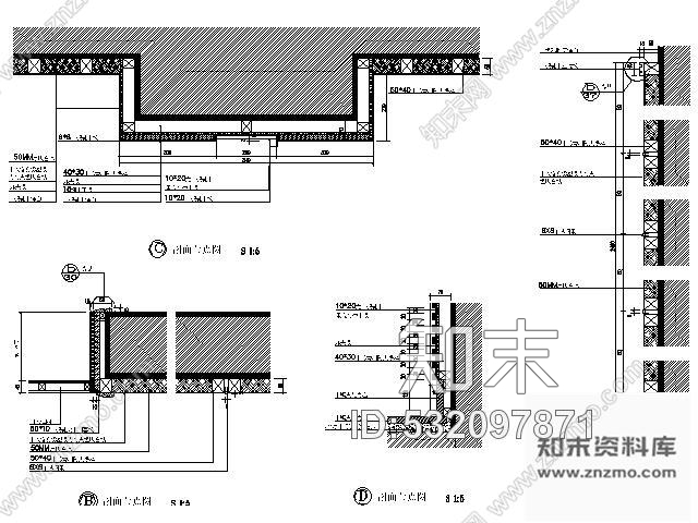 施工图北京某写字楼多功能厅施工图含效果cad施工图下载【ID:532097871】