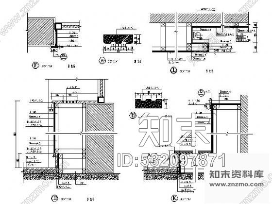 施工图北京某写字楼多功能厅施工图含效果cad施工图下载【ID:532097871】