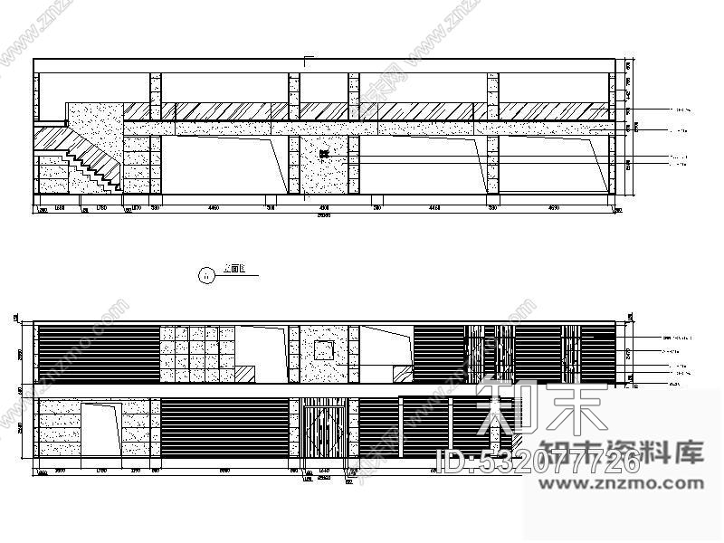 施工图现代风格售楼处装修图cad施工图下载【ID:532077726】