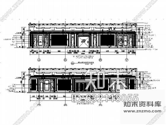 施工图苏州奢华欧式风格商务会所五层卧室区室内装修图含效果cad施工图下载【ID:632113055】