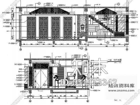 施工图广东官宅双层别墅室内装饰设计CAD施工图cad施工图下载【ID:531973342】