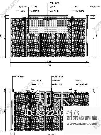 图块/节点会议接待室立面图cad施工图下载【ID:832210716】