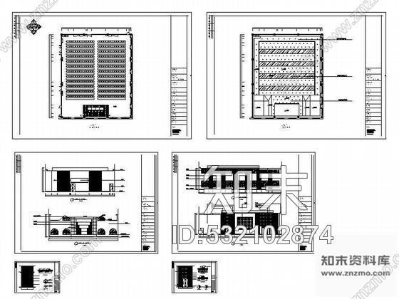 施工图大型会议室装修图cad施工图下载【ID:532102874】