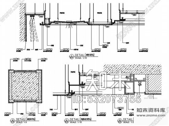 施工图江西绿色低碳高档住宅售楼处室内装饰施工图含效果cad施工图下载【ID:532073755】