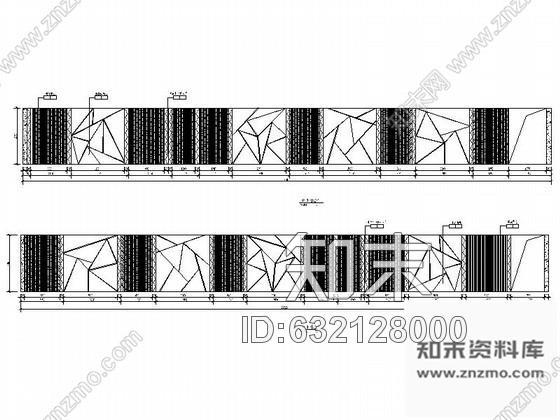 施工图娱乐城VIP包间室内装修设计图cad施工图下载【ID:632128000】