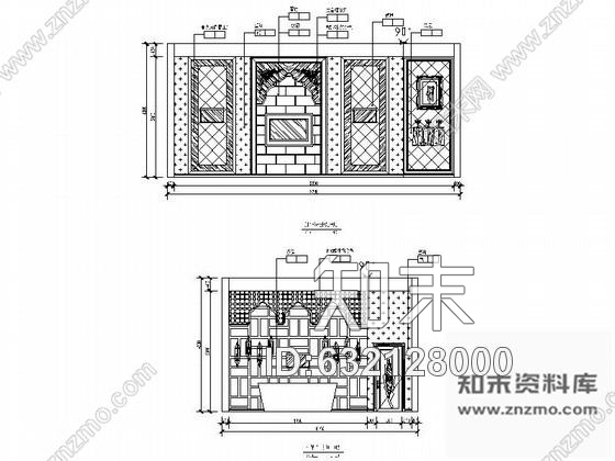 施工图娱乐城VIP包间室内装修设计图cad施工图下载【ID:632128000】