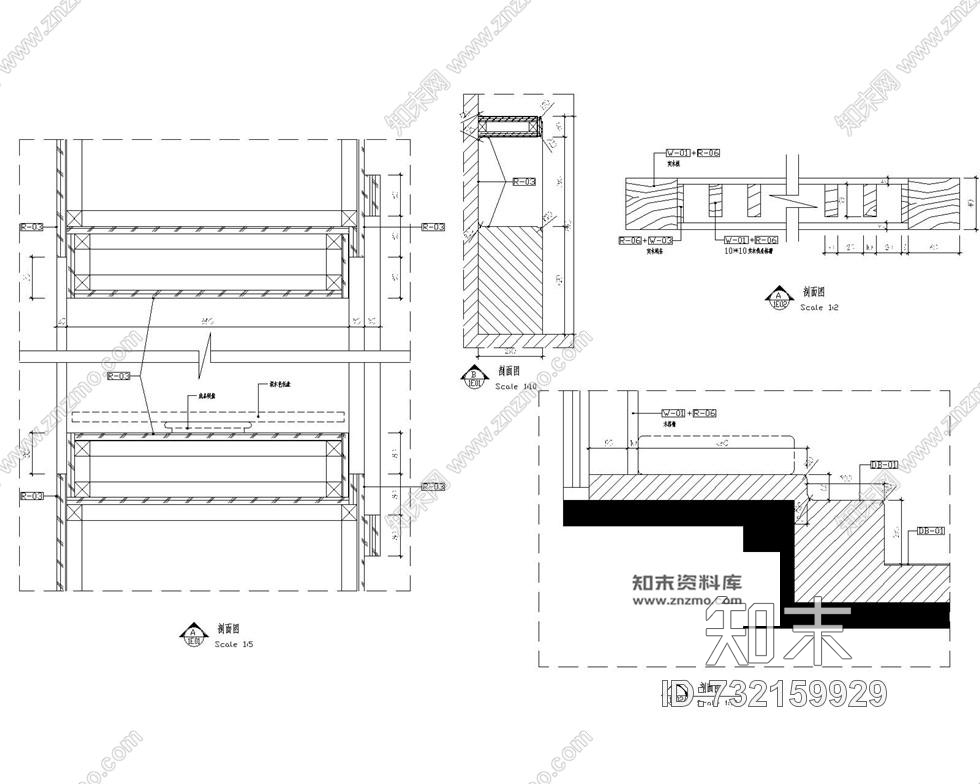 李益中--三亚时代海岸单身公寓现代风格A-2样板房cad施工图含效果图施工图下载【ID:732159929】