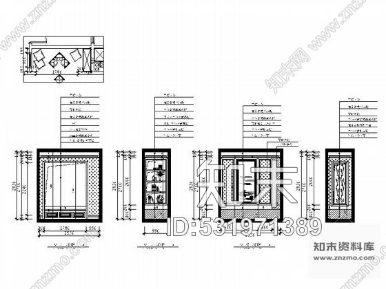 施工图浙江美式乡村风格两层别墅室内设计装修施工图含软装效果cad施工图下载【ID:531971389】