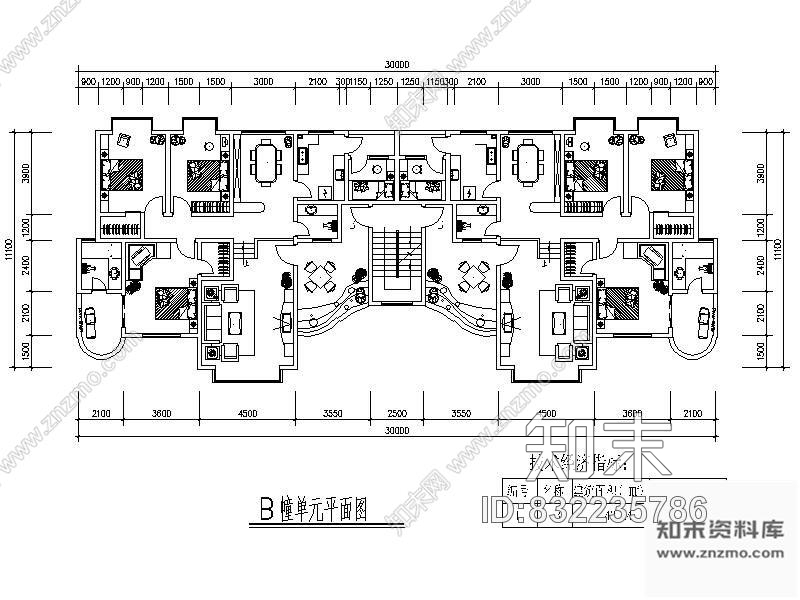 图块/节点近百套商品房户型平面布置图cad施工图下载【ID:832235786】