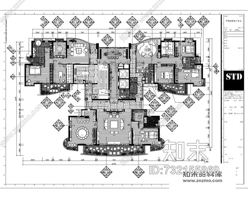 香港逸森建筑梧桐山陈先生私人豪宅丨效果图+设计方案+CAD施工图施工图下载【ID:732155869】