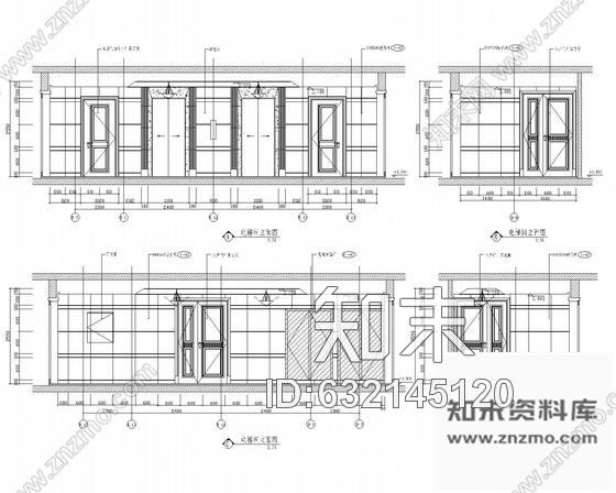 施工图花园住宅公共部分装修图cad施工图下载【ID:632145120】