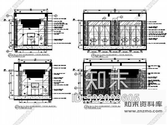 施工图澳门五星级酒店中餐厅装修图含效果cad施工图下载【ID:532039605】