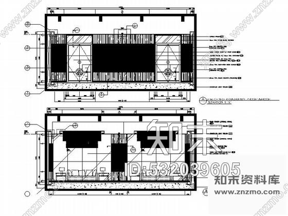 施工图澳门五星级酒店中餐厅装修图含效果cad施工图下载【ID:532039605】