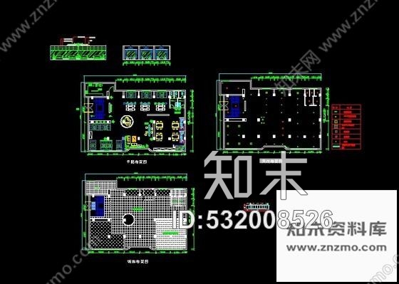 施工图音乐餐厅室内设计装修图cad施工图下载【ID:532008526】