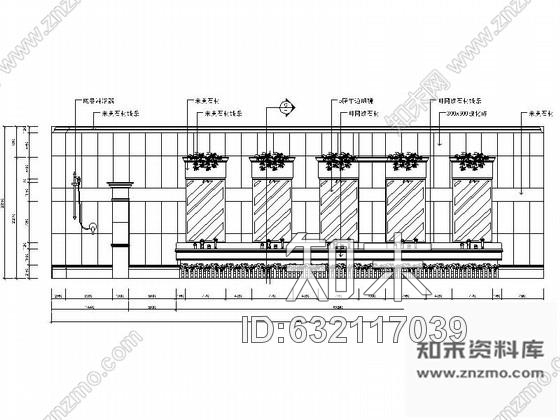 施工图某洗浴中心浴区设计装修图cad施工图下载【ID:632117039】