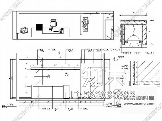 施工图佛山花园小区招商办公室室内装修图cad施工图下载【ID:532085882】