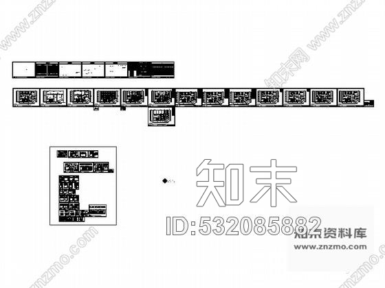 施工图佛山花园小区招商办公室室内装修图cad施工图下载【ID:532085882】