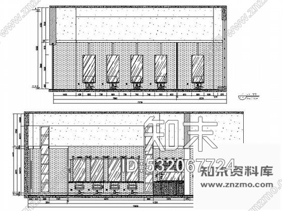 施工图重庆奢华典雅风格知名理发店装修施工图含效果施工图下载【ID:532067724】