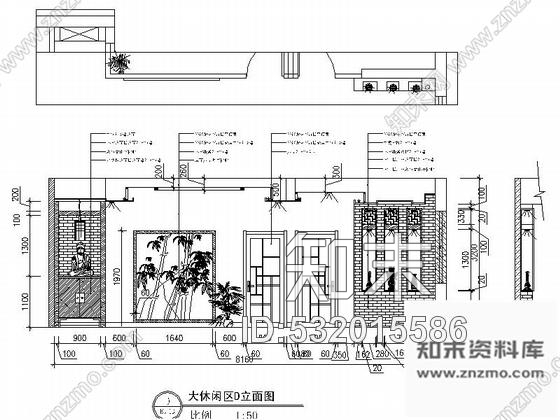 施工图绥中特色中式茶楼室内装修图含效果cad施工图下载【ID:532015586】