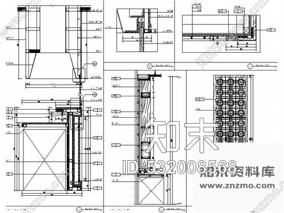 施工图新中式零点餐厅室内装修图cad施工图下载【ID:532008568】