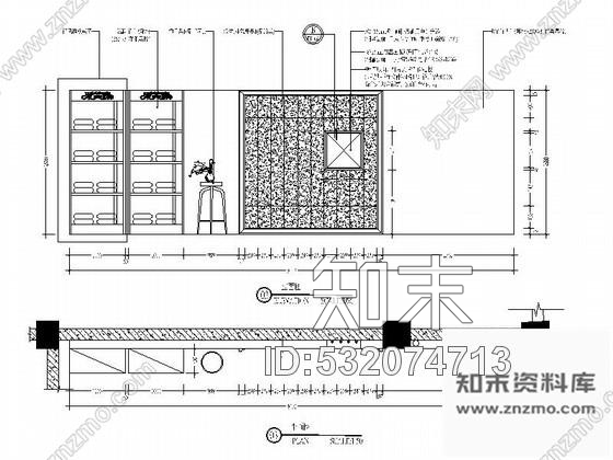 施工图福建床垫系列家具专卖店室内装修图施工图下载【ID:532074713】