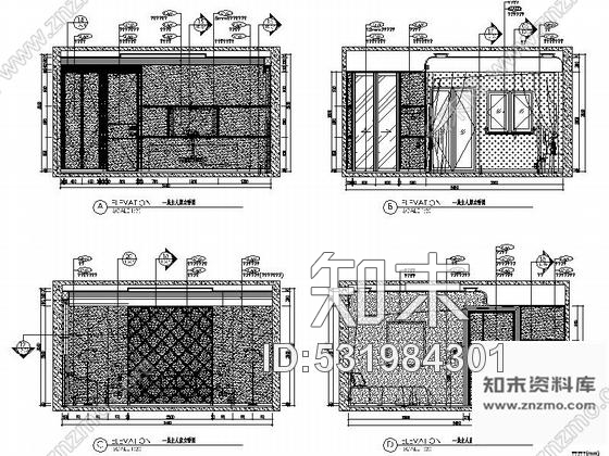 施工图深圳名师设计时尚双层叠加别墅样板房装修施工图含实景cad施工图下载【ID:531984301】