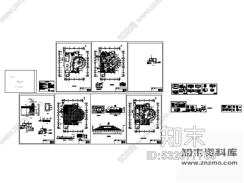 施工图某售楼处最新施工图cad施工图下载【ID:532077763】