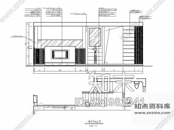 施工图北京现代简约风格四层别墅装修图含效果图cad施工图下载【ID:531982341】