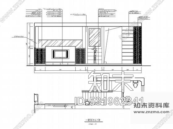 施工图北京现代简约风格四层别墅装修图含效果图cad施工图下载【ID:531982341】