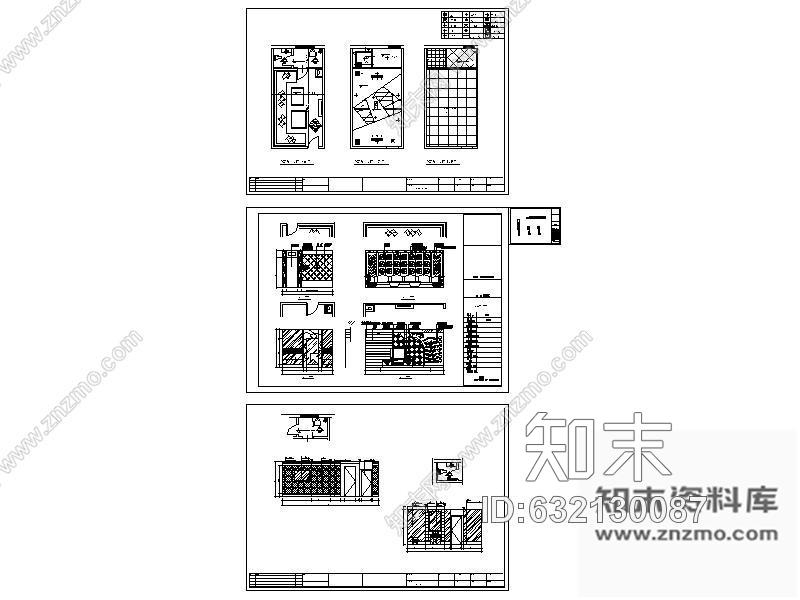 施工图酒吧包间装修图9cad施工图下载【ID:632130087】