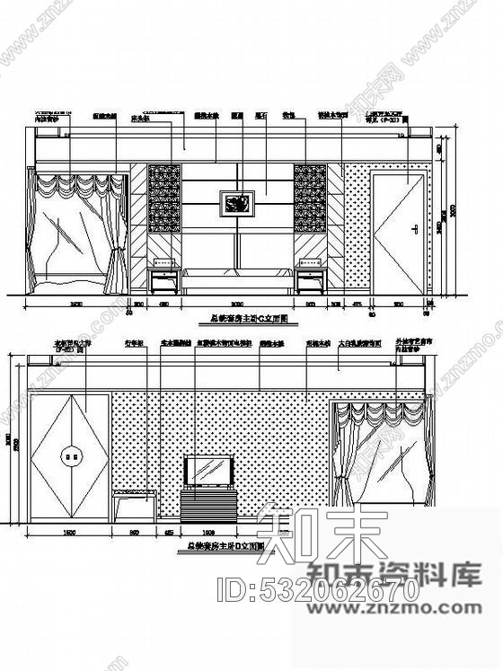 施工图总统套房装修图cad施工图下载【ID:532062670】