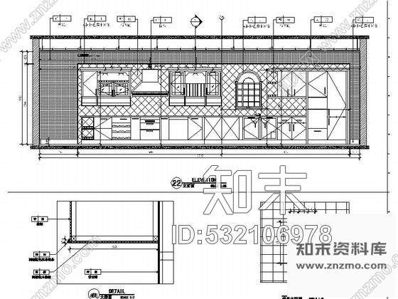 施工图江苏知名橱柜品牌终端展厅施工图cad施工图下载【ID:532106978】
