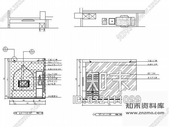 施工图泰式风格足浴会所室内设计CAD装修图含效果施工图下载【ID:632111099】