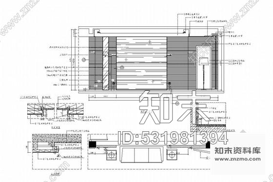 施工图福州地区标志性大型豪宅区现代风格两居室装修图含实景图cad施工图下载【ID:531981394】